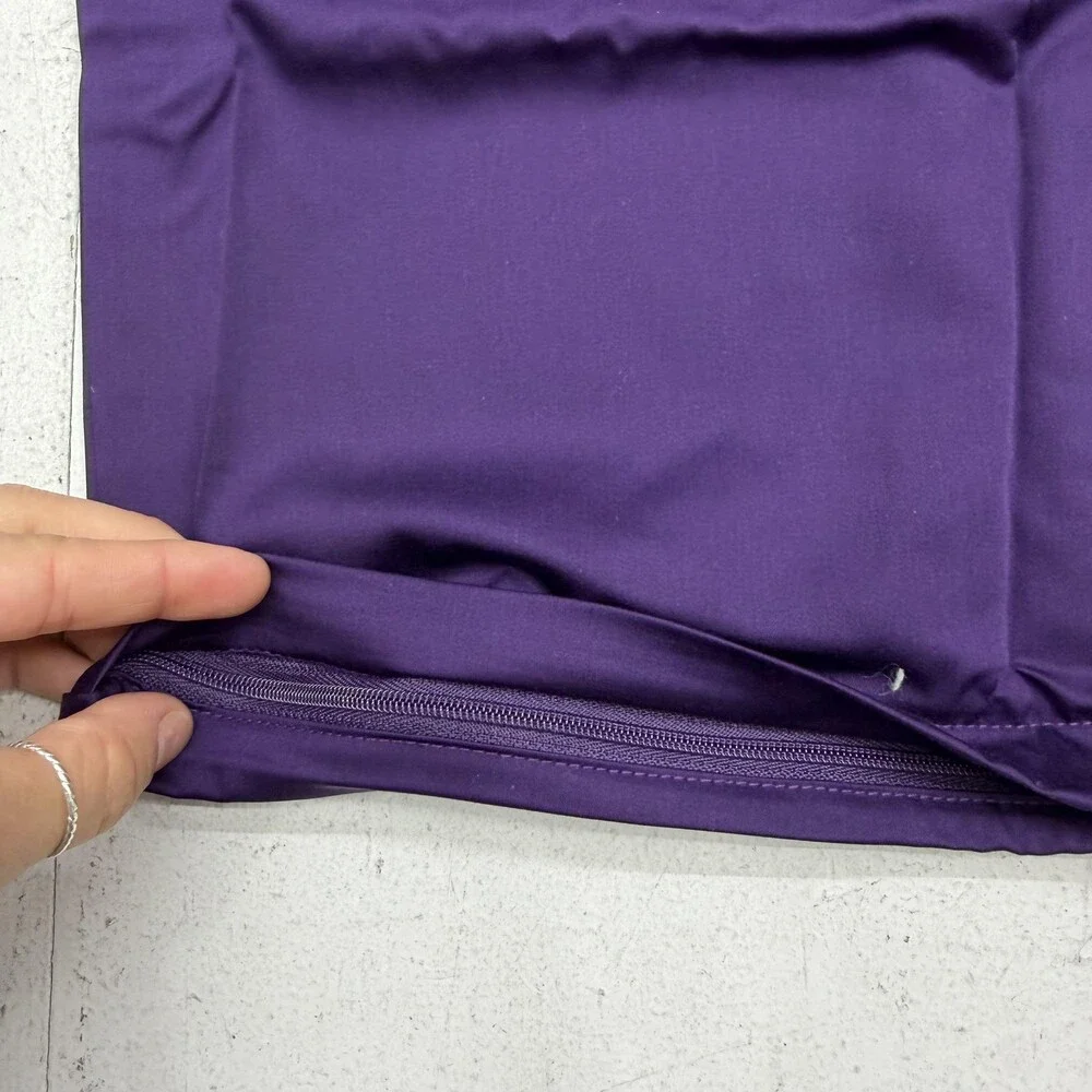 The Lad Collective Pillowcases Set Of 2 20x26 Bamboo Cotton Purple Zip Bag